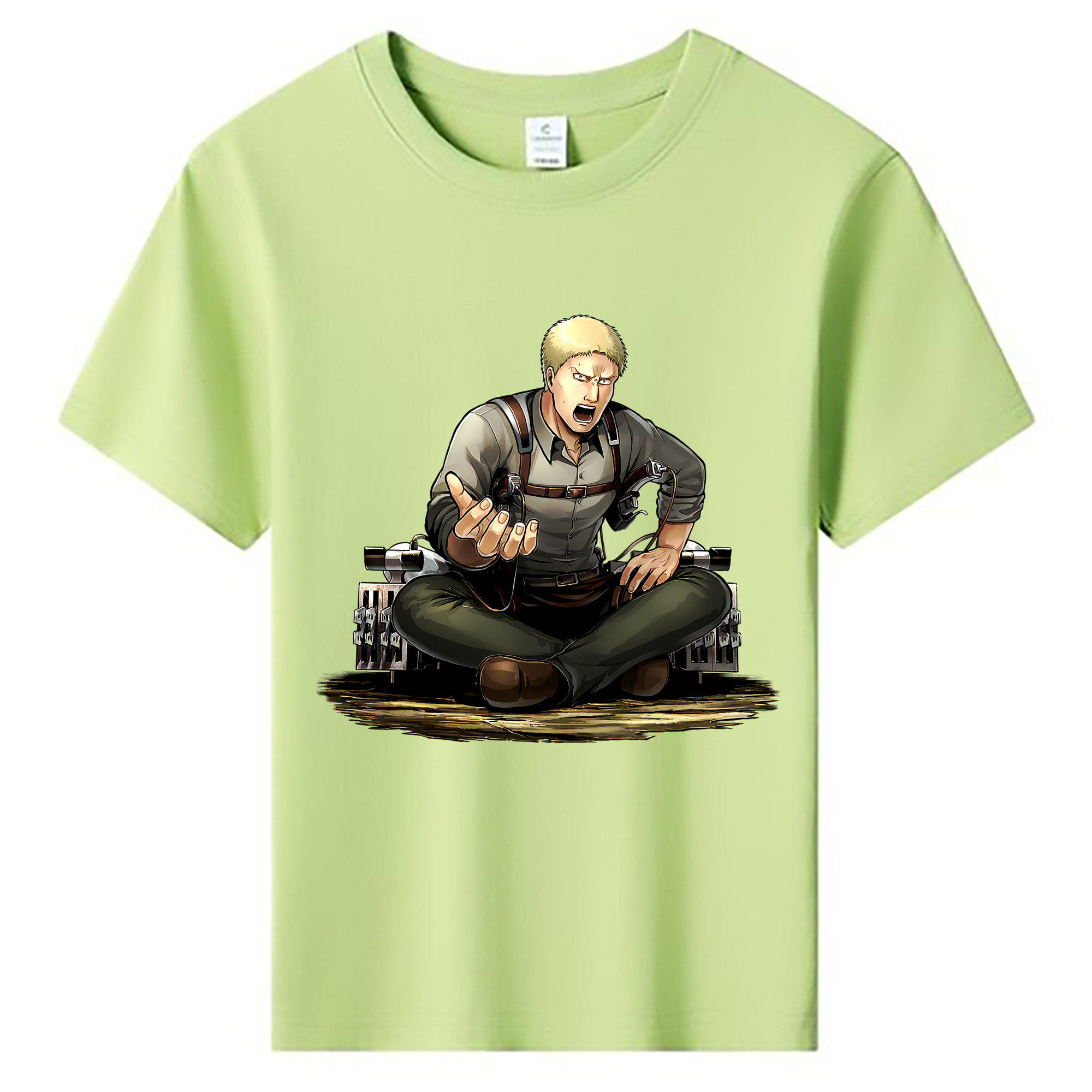 （画像用） 進撃の巨人 ライナー・ブラウン Attack on Titan Reiner Braun 綿100％キッズTシャツ（フロントプリント）